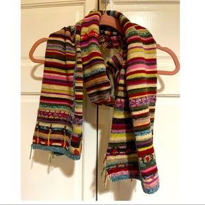 Anthropologie multi-color scarf